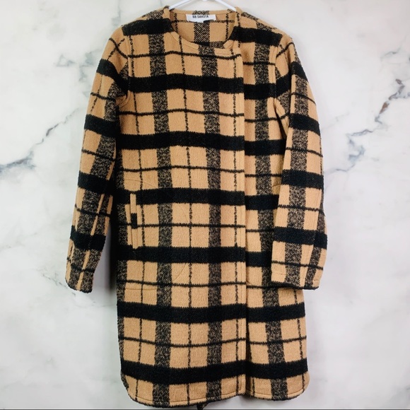 BB Dakota Kellen Plaid Wool Coat - Picture 2 of 6